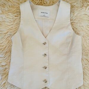 BABATON Cream Vest Size 4